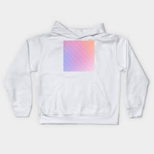 gradient wave pattern Kids Hoodie